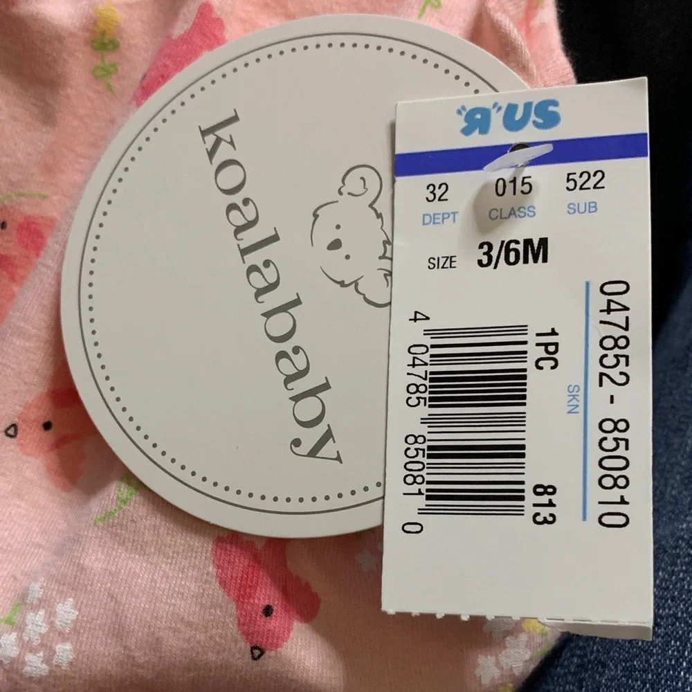 Koala Kids Peach Floral Diaper Cover
